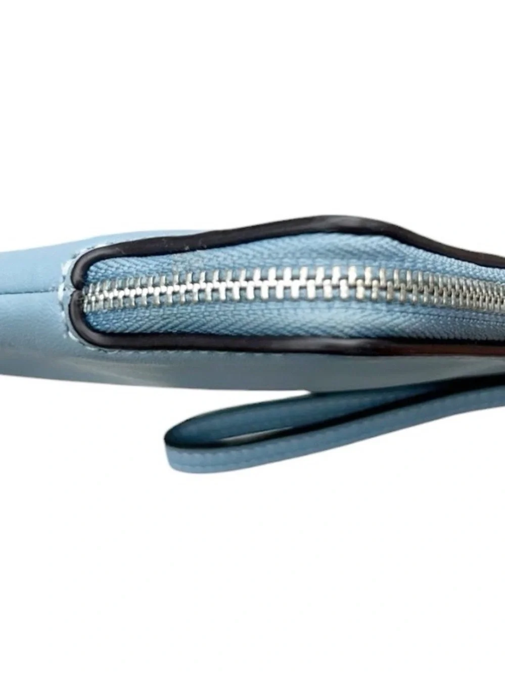 Coach Leather Corner Zip Wristlet
